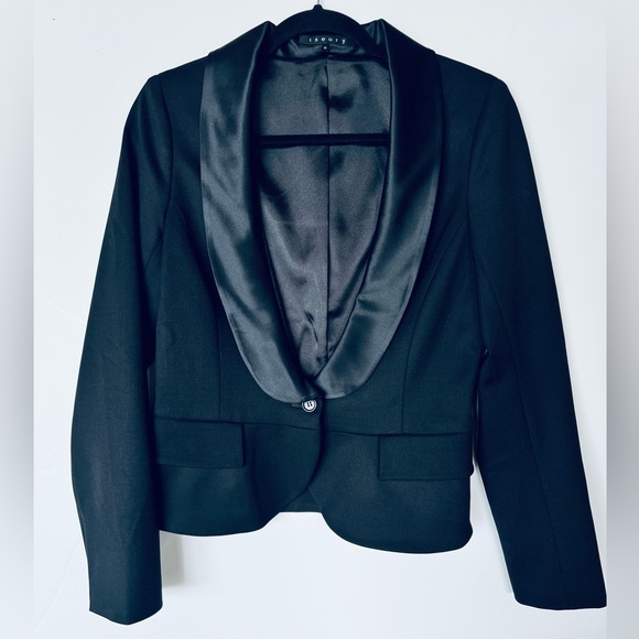 Theory Tuxedo Crop Blazer - Picture 1 of 7